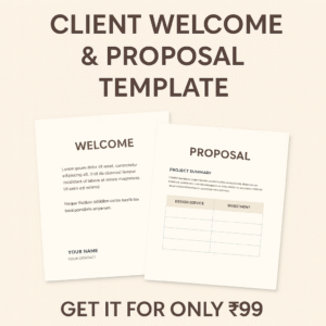 Client Welcome & Proposal Template (For Interior Designers)